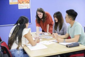 インパクト・イングリッシュ・カレッジ・メルボルンの授業の様子