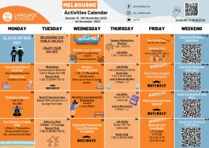 ILSCメルボルンのアクティビティーカレンダー