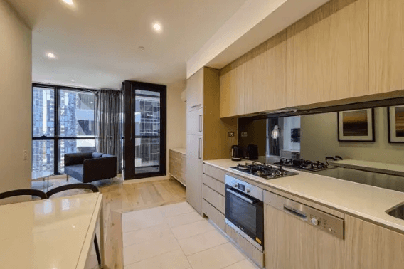 ブラウンズのFulton Lane apartmentのキッチン