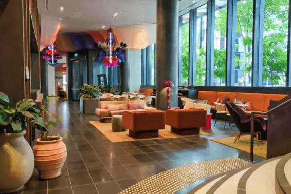 ブラウンズのLa Trobe Apartmentのラウンジ