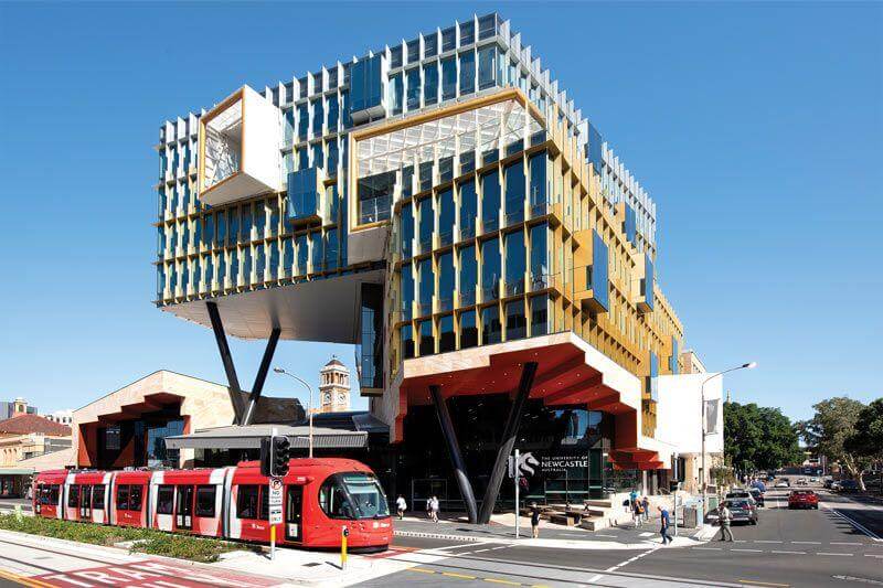 ニューカッスル大学のユニークな外観